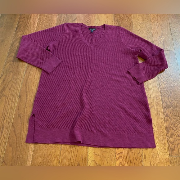 Eileen Fisher Merino Wool Tunic Sweater - Picture 1 of 9